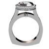 Halo Diamond Ring with Surprise Diamonds and Shank Diamonds