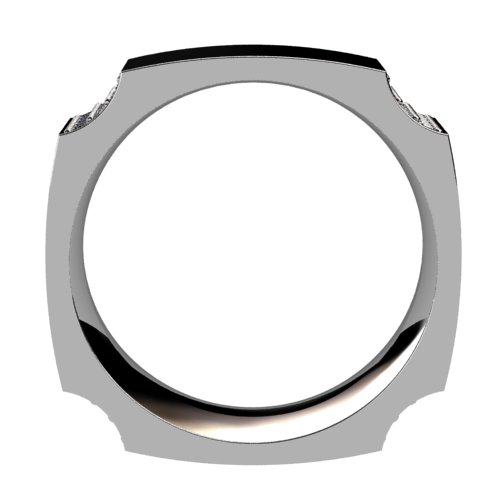 Quadrangle Men's Diamond Band