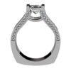 Princess Diamond Engagement Ring Split Shank