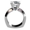 Round Diamond Engagement Ring Channel-Set Side Diamonds with Surprise Diamonds