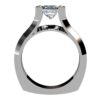 Round Diamond Engagement Ring Channel-Set Side Diamonds