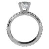 Diamond Engagement Ring Double Row Diamond Band