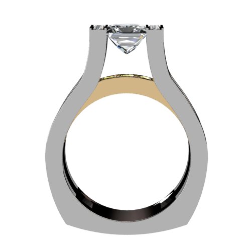 Princess Diamond Engagement Ring Diamond Bridge