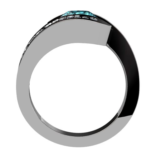 Bypass ring with channel-set diamonds