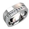 Men's Diamond Band Single Row Channel-Set Diamonds