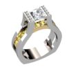 Princess Diamond Engagement Ring Diamond Bridge