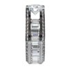 Bridged Diamond Ring with Channel Set Diamond Baguettes