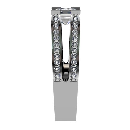 Princess Diamond Engagement Ring Split Shank