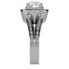 Diamond Halo Split Shank Ring