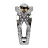 Marquise Diamond Ring Criss-Crossing Shanks