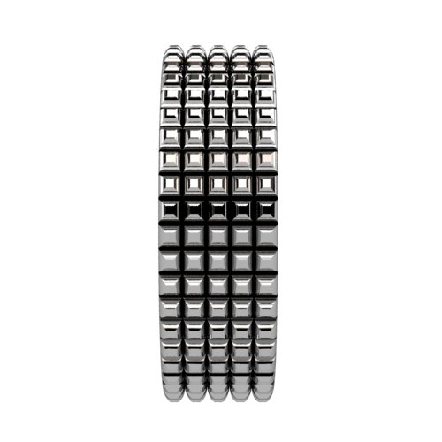 Knurled Men's Gold Band