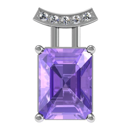 Amethyst slider pendant