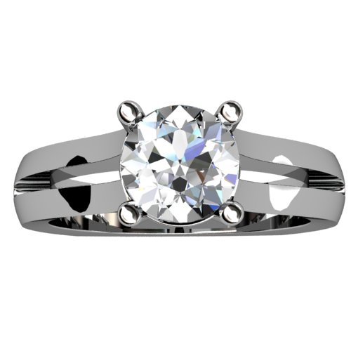 Split Shank Diamond Solitaire