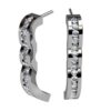 Flowing Channel Diamond Earrings