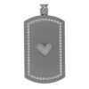 Dog Tag Diamond Halo