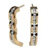 Flowing Channel Diamond Earrings