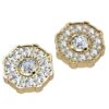 Round Halo Diamond Earrings